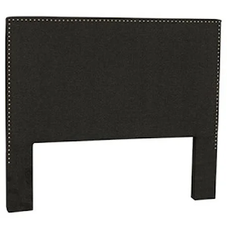 Queen Upholstered Headboard with Nailhead Trim